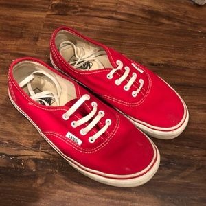 Kids US 2.5 Red Vans